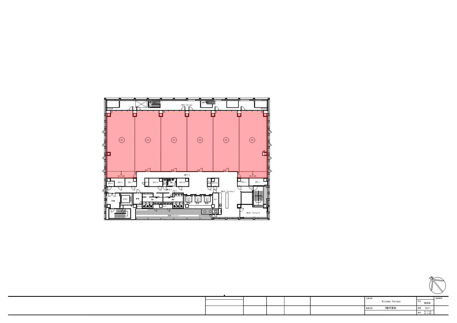 地上9階901区～906区